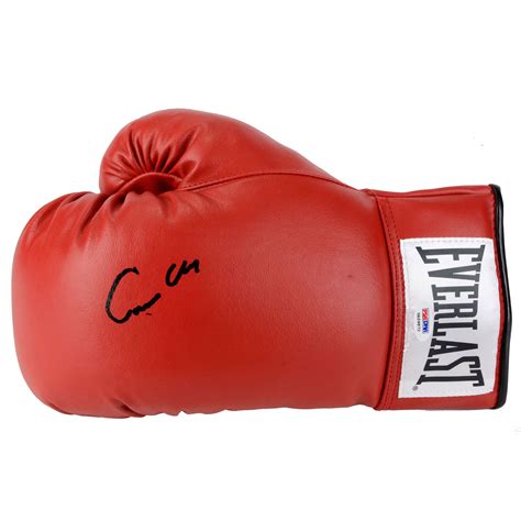 Muhammad Ali Cassius Clay Autographed Red Everlast Boxing Glove Psadna