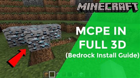 Mcpe 3d Textures Minecraft In Full 3d Tutorial Youtube