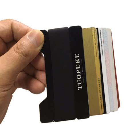 Tuopuke Thin Aluminium Cardholder Credit Cards ID Cards Protector