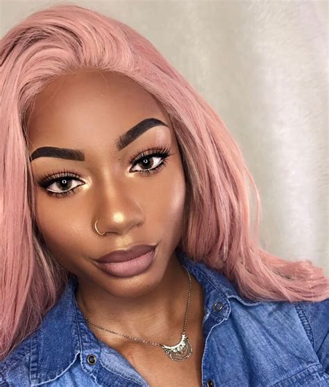 Pin By Pouted Lifestyle Magazine On Makeup Black Girl Pink Hair Hot Hair Colors Hair Color
