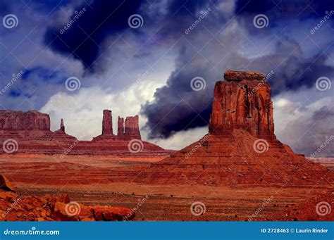 Passing Storm Monument Valley Stock Image Image Of Mountains Mighty