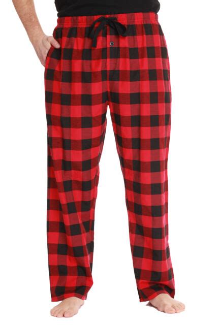 Nice Mens Gap Pajama Plaid Pants Size Large Red Navy Blue Ebay