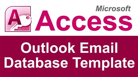 Access To Outlook Email Database Template Youtube