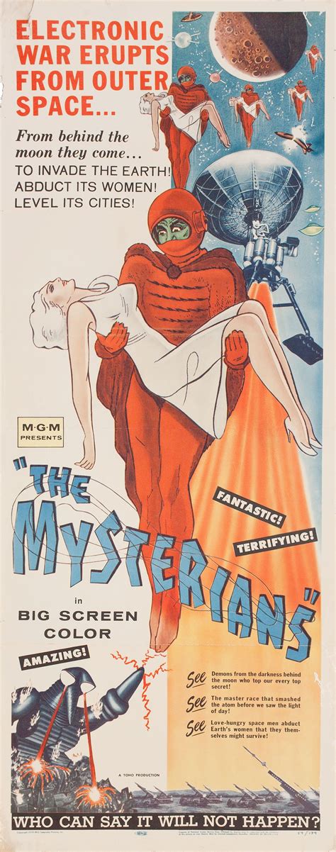 The Mysterians 1959 Us Insert Poster Posteritati Movie Poster Gallery