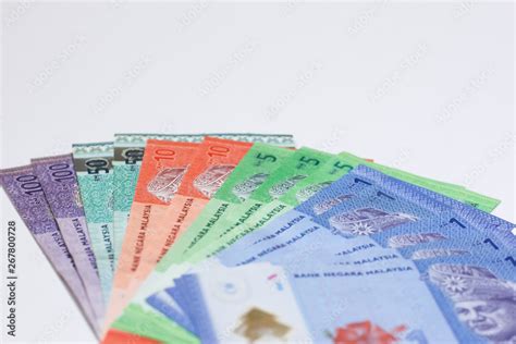 Malaysia Currency Myr Stack Of Ringgit Malaysia Bank Note With