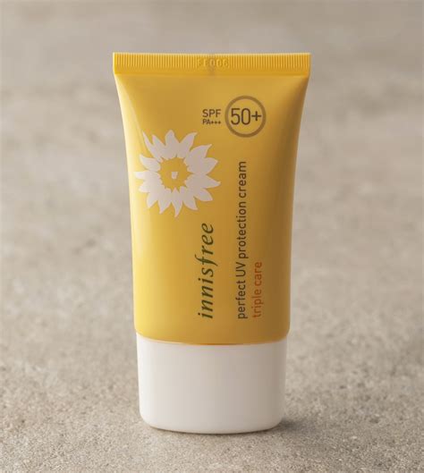 It doesn't leave as much of a white cast as other physical sunscreens i've tried, but left a slick feeling that was mildly. Innisfree Perfect UV Protection Cream Triple Care SPF 50 PA+++