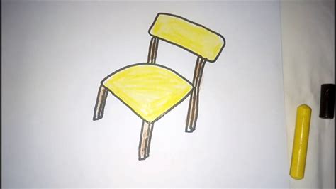 How To Draw A Chair Easy Youtube