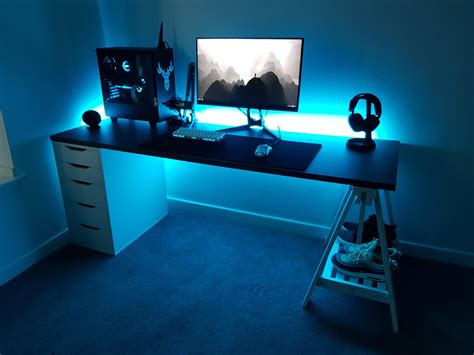 Light Blue Best Blue Bedroom Setup Gaming Room Setup Game Room