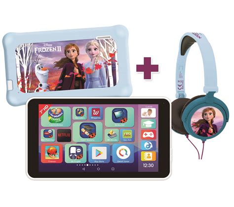 Tablette Enfant Avec Pochette De Protection Et Casque Stéréo Reine Des