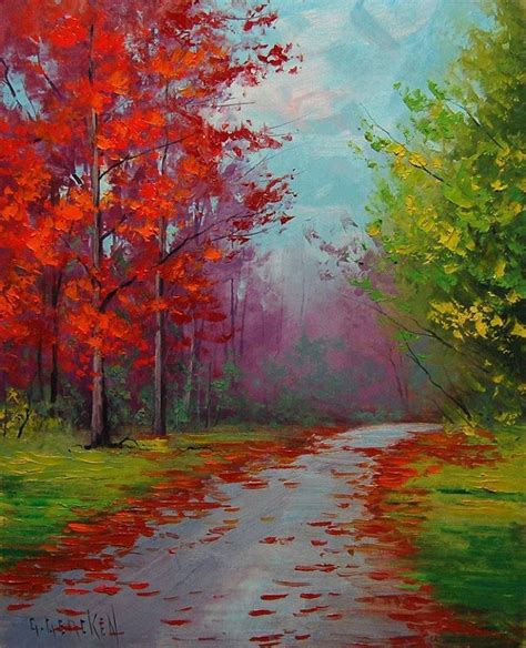 Silent Autumn By Graham Gercken ᴷᴬ Landscape Paintings Landscape