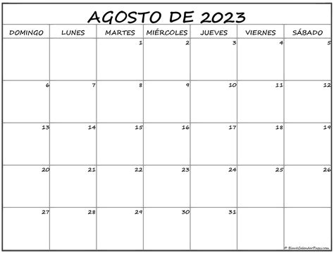 Agosto De 2023 Calendario Gratis Calendario Agosto Aria Art
