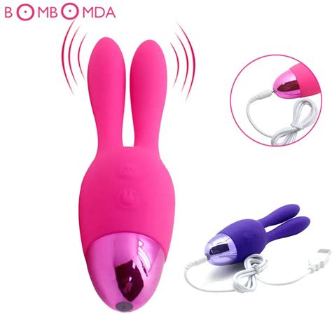 Silicone Thrusting Rabbit Vibrator Waterproof Rotating Dildo Vibrator G Spot Clitoris Stimulator