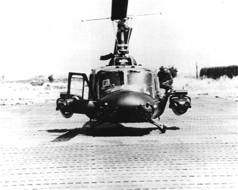 Vietnam War 1972 A Us Army Bell Uh 1b Fitted With The Xm26 Tow