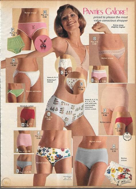 Tiny Lot Of Vintage Catalog Lingerie Panties Photo Clippings