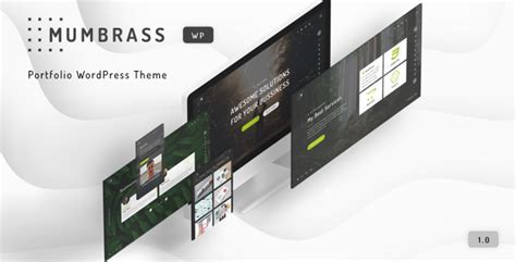 Mumbrass Full Screen Personal Portfolio WordPress Theme By Alian4x