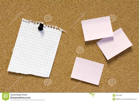 Notes On Pinboard Stock Image Image Of Bulletin Business 6014185