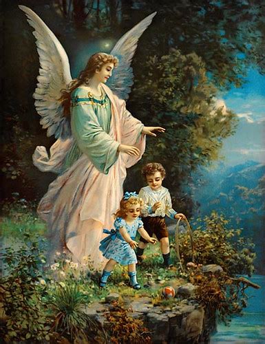 Guardian Angel Protecting Young Children Guardian Angel Pr Flickr