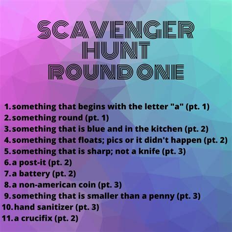 Photo Scavenger Hunt Ideas For Youth Groups