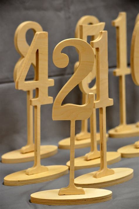 Diy Wedding Table Number Kit Wood Wooden Numbers Craft Etsy