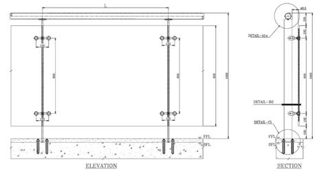 Luxury 70 Of Glass Handrail Detail Dwg Alibayrak45