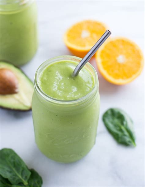 I start with some orange juice and a few pieces of toast. Orange Avocado Smoothie - Making Thyme for Health