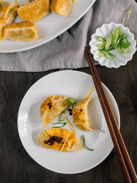 Pan Fried Vegetarian Dumplings For Chinese New Year Recipe Whole