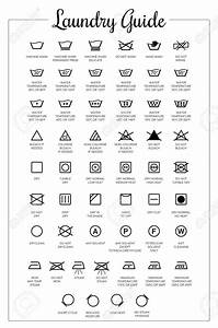 Laundry Guide Vector Icons Symbols Collection Stock Vector 110564976
