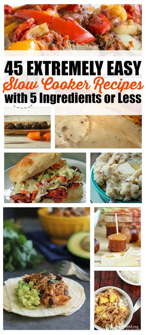 Crock Pot Dump Meals 5 Ingredients Or Less
