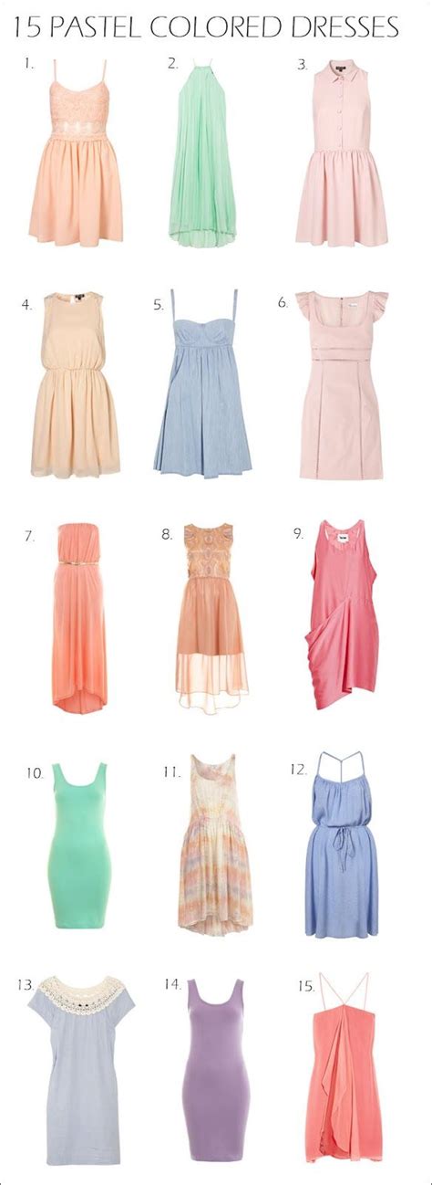 Love The Pastel Trend These Are All Beautiful Pastel Color Dress