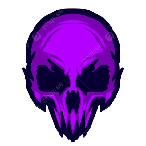 Illustration Skull Head Logo Mascot Design For Brand And Merch Vector