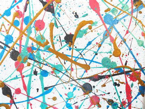 Abstract Original Art Jackson Pollock Acrylic Painting On Etsy