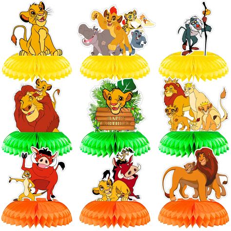9 Pack Lion King Birthday Party Table Decorationsthe Lion King Party