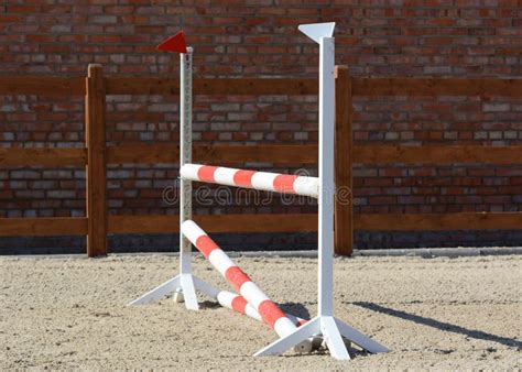 Horse Show Jumping Obstacles On Stable Stock Image Image Of Obstacles