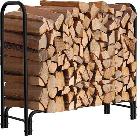 Buy Amagabeli Ft Firewood Rack Outdoor Indoor Heavy Duty Wood Rack For Firewood Log Rack