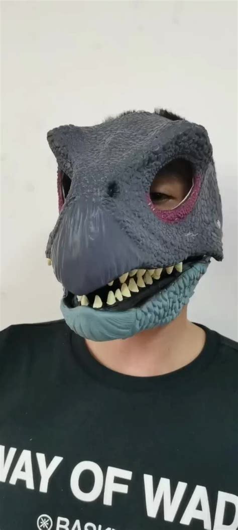 Jurassic World Latex Dinosaur Mask Therizinosaurus With Opening Jaw