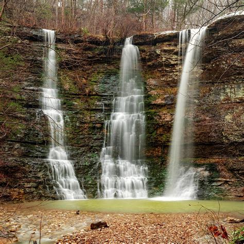 Triple Falls In The Arkansas Buffalo National River Area 1x1 Photograph