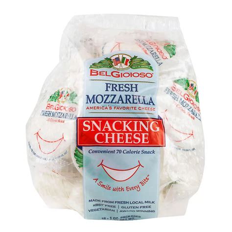 Belgioioso Fresh Mozzarella Snacking Cheese 18 Oz Bjs Wholesale Club