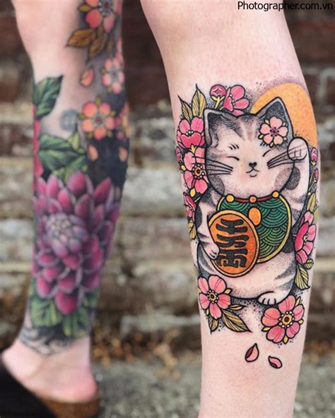 Bật mí thêm cho bạn những mẫu tattoo xăm mèo thần tài mini cute và đáng yêu phù hợp với những bạn nữ điệu đà và duyên dáng. # Tổng hợp mẫu hình xăm mèo thần tài mang lại may mắn đẹp nhất | Photographer