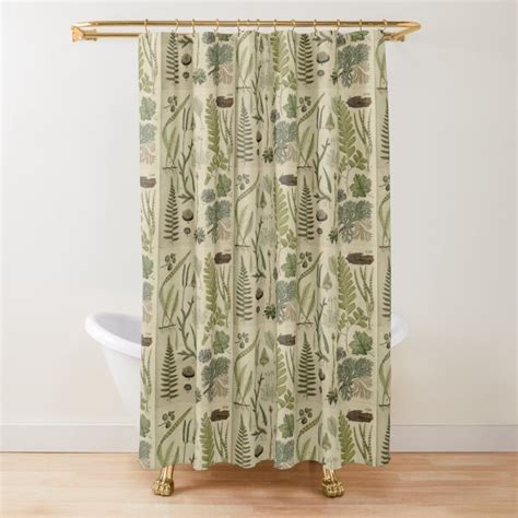 Ferns And Lichen Shower Curtain For Sale By Bluespecsstudio Redbubble