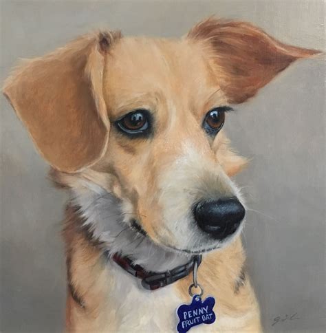 This Is The 8x8 Oil Painting Done For This Years Pet Portrait Contest