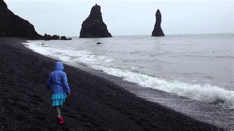 Black Sand Beach Near Vik Iceland 2 Youtube