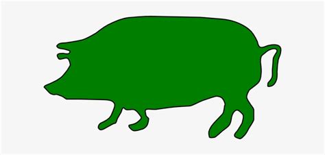 Green Pig Clip Art Pig Silhouette Clip Art Free Transparent Png