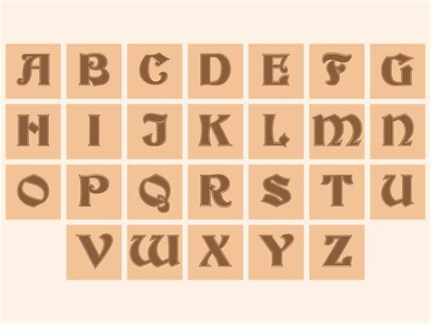 Free Printable Vintage Alphabet Letters