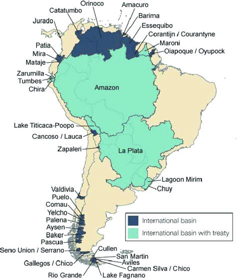 Figure B8 International River Basins Of South America Source