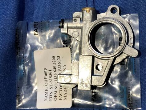 New Oil Pump For Stihl Ms361 Replaces 1135 640 3200 Ebay