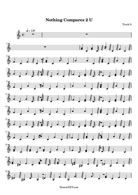 It's been seven hours and fifteen days since you took your love away. Nothing Compares 2 U Sheet Music - Nothing Compares 2 U ...