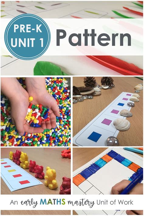 Pattern Pre K Math Mastery Unit Of Work Unit 1 Pattern Activities