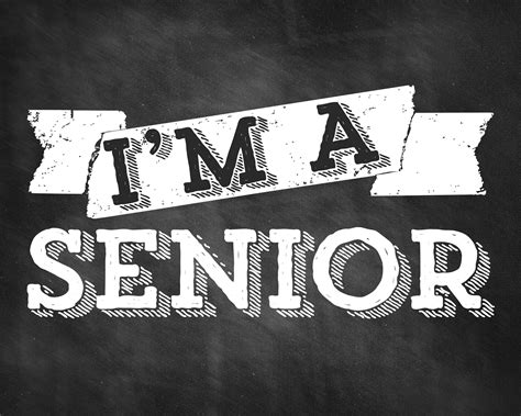 First Day Of Senior Year Free Printable
