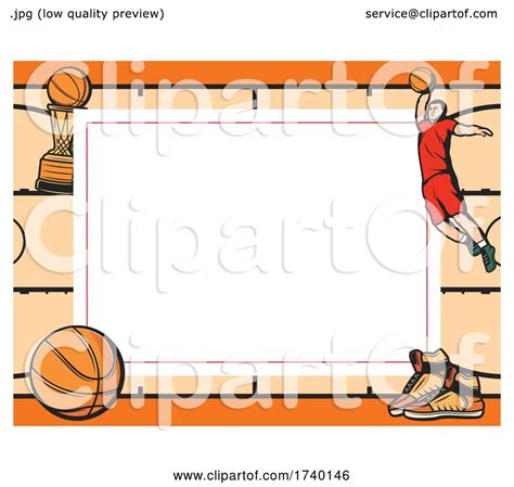 Basketball Border By Vector Tradition Sm 1740146