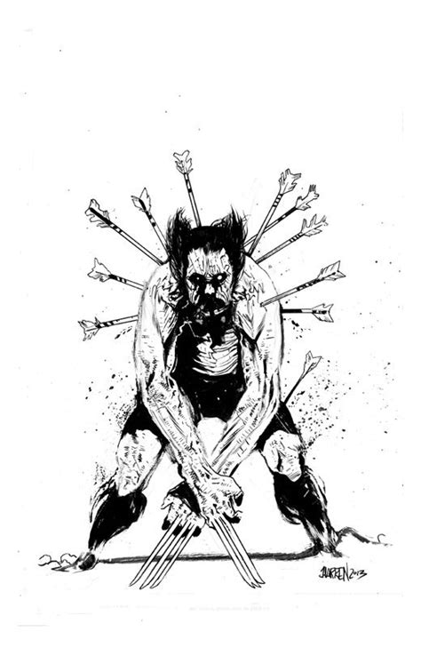 Wolverine Logan By James Harren Heroes Con 2013 Comic Art Comic Art Wolverine Marvel